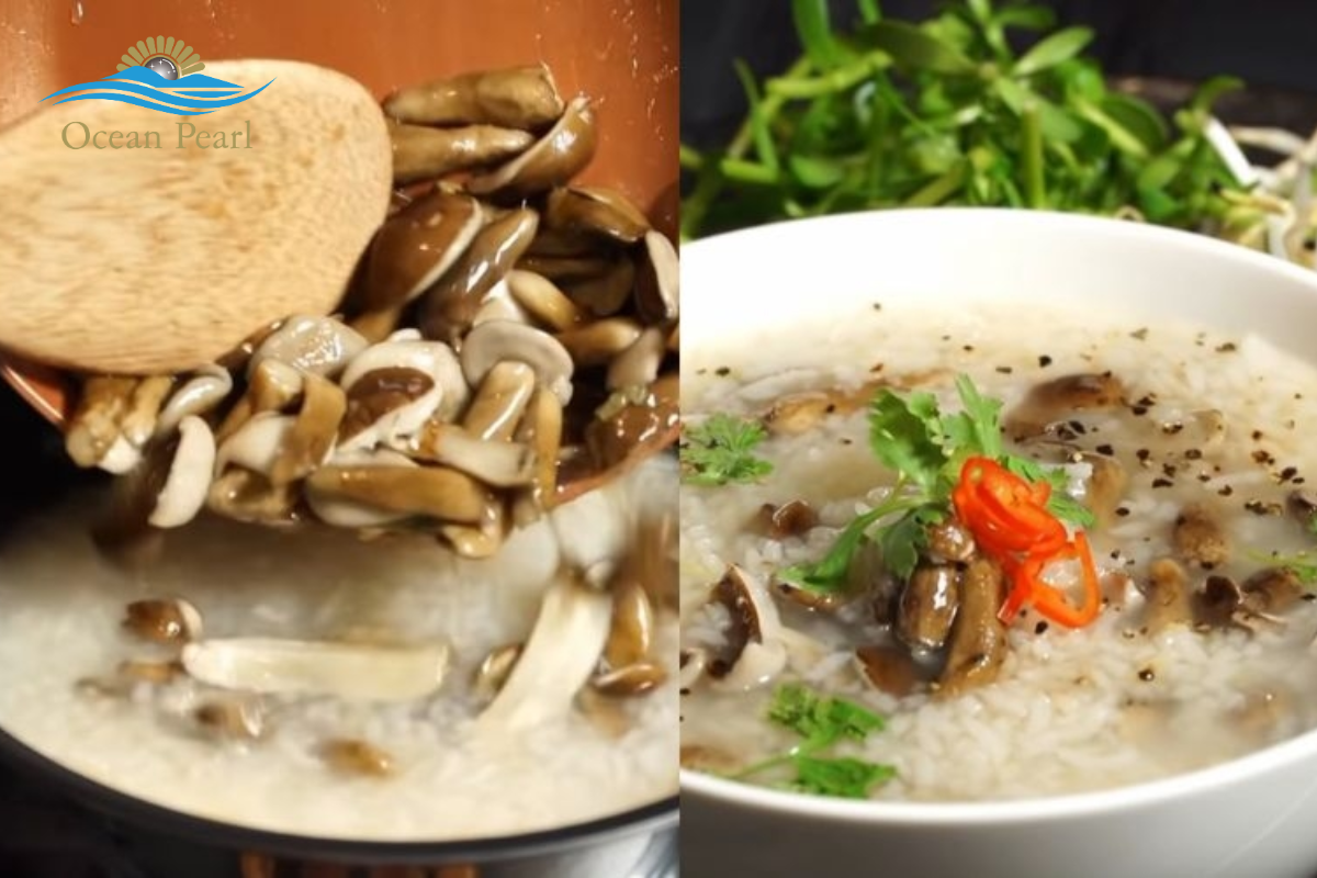 Cháo Nấm Tràm thơm ngon bổ dưỡng